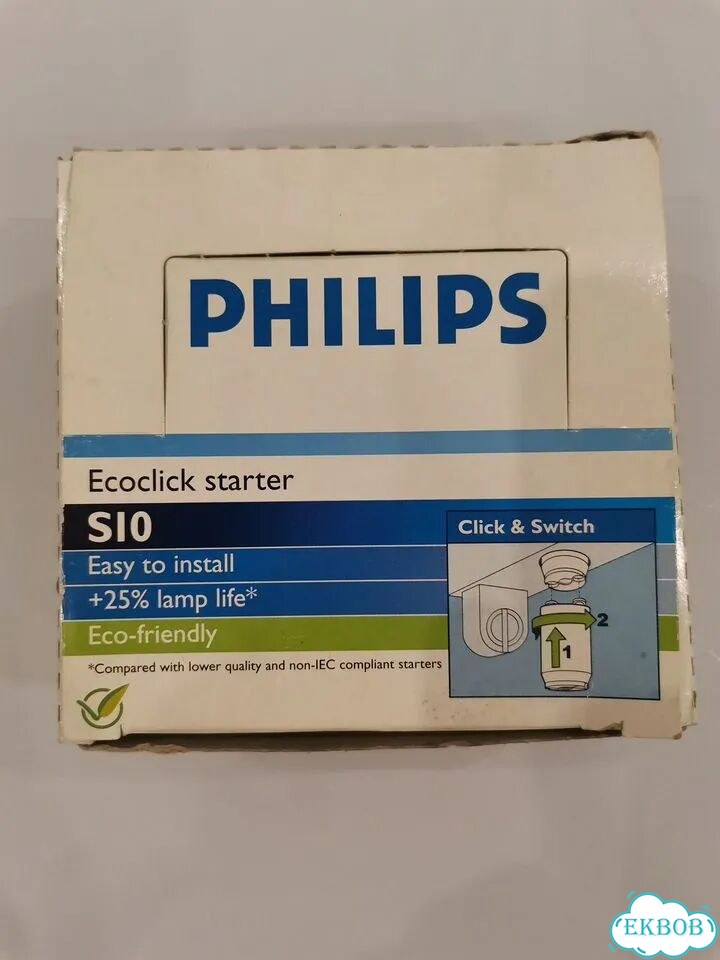 Стартер для ламп Philips S10 220V 4-65W фото 1