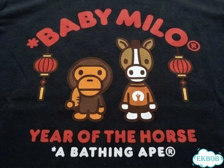 Лонгслив черный Bape Baby Milo streetwear vintage unisex DAC0064 фото 4