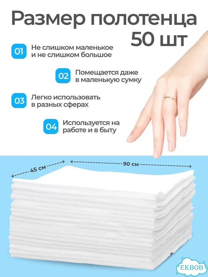Одноразовые полотенца 35х70 (35г/м²) фото 5