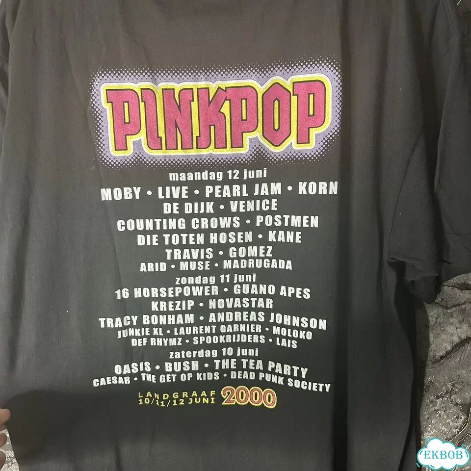 Футболка Pinkpop 2000 XL Oasis Muse Korn оригинал фото 2