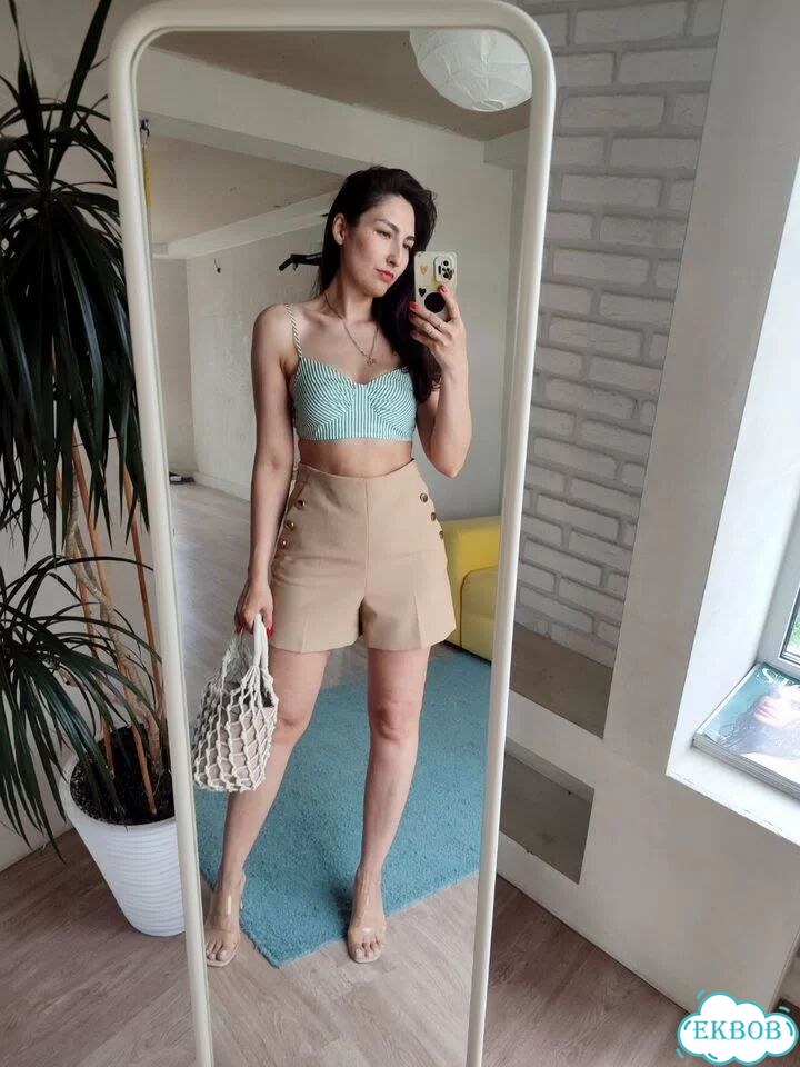 Костюмные шорты Zara M со стрелками фото 10