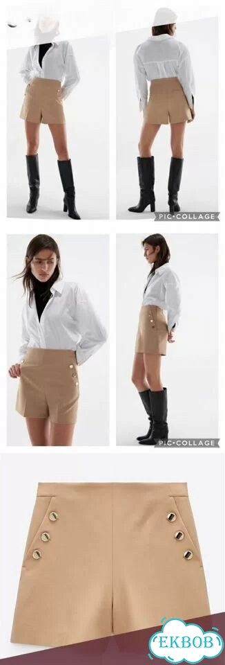 Костюмные шорты Zara M со стрелками фото 4