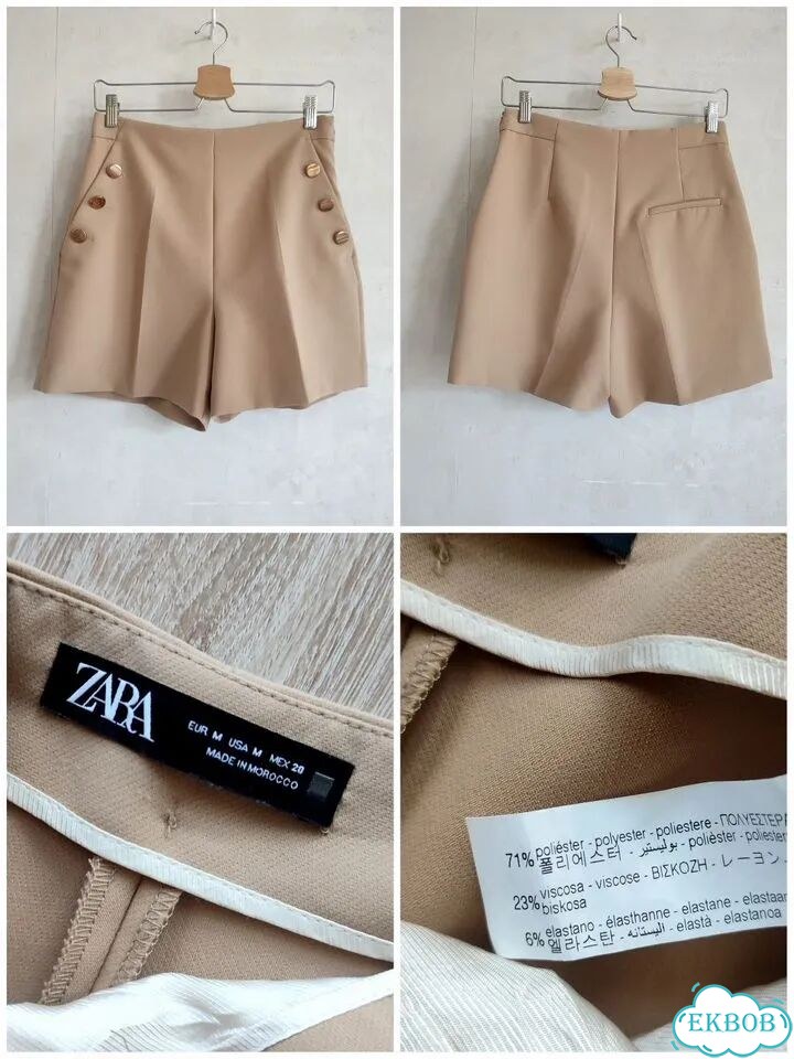 Костюмные шорты Zara M со стрелками фото 8