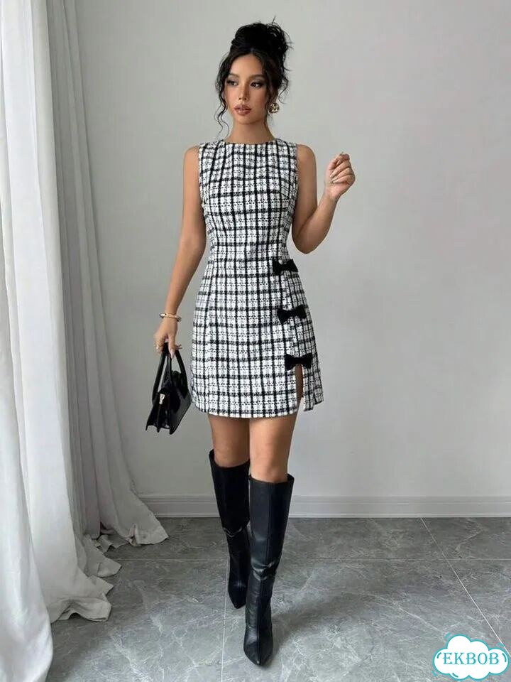 Твидовое платье S фото 1
