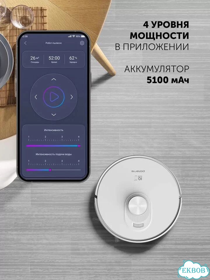 Робот пылесос Polaris WI-FI фото 5