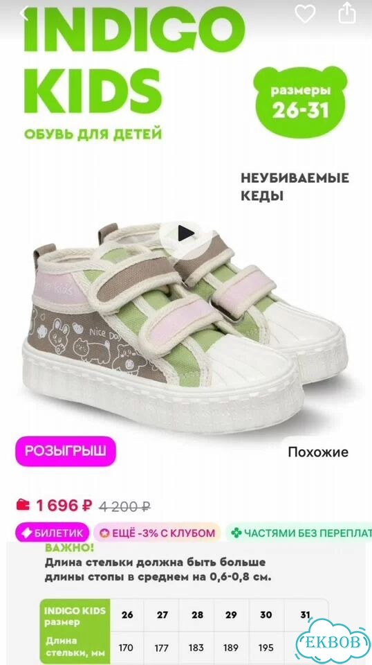 Кеды кроссовки для девочки 31 Новые фото 4