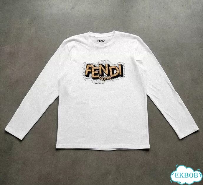 Лонгслив мужской белый Fendi Roma SS26 streetwear vintage AC0089 фото 1