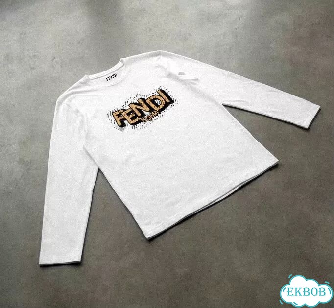 Лонгслив мужской белый Fendi Roma SS26 streetwear vintage AC0089 фото 2