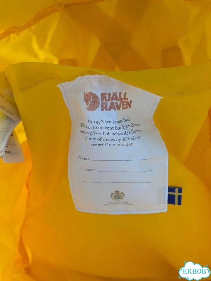 Рюкзак Fjallraven Kanken (Канкен) жёлтый оригинал фото 6