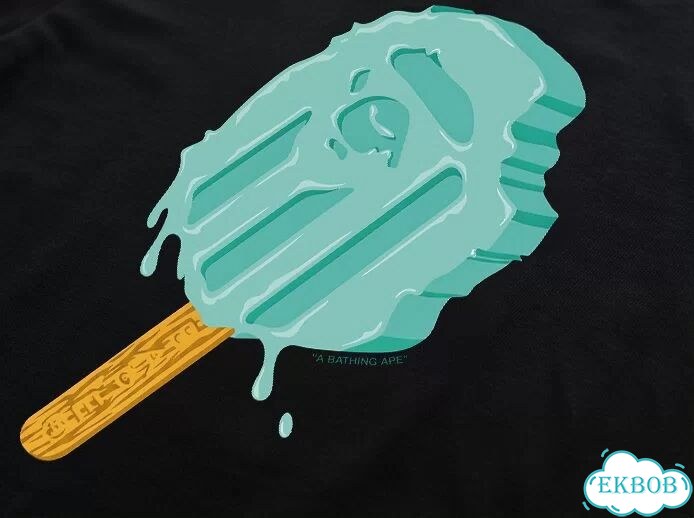 Лонгслив мужской Bape черный T-shirt SS26 rod ice printing streetwear vintage AC0212 фото 3