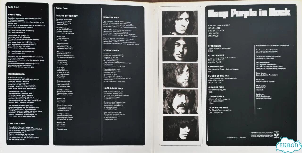 Пластинка Deep Purple – In Rock 1970 фото 2