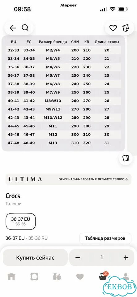 Резиновые сапоги crocs 36-37 (RU 35-36,m4/w6) фото 10