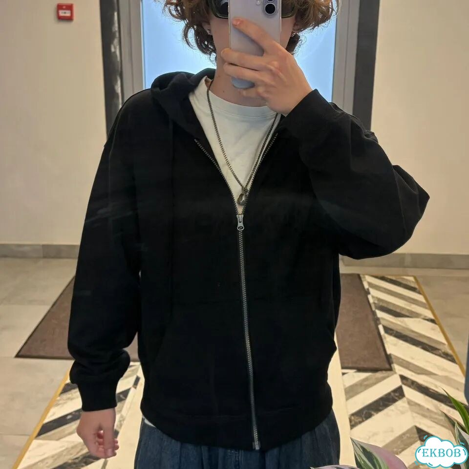 Зип худи оверсайз Streetwear Y2K унисекс фото 2