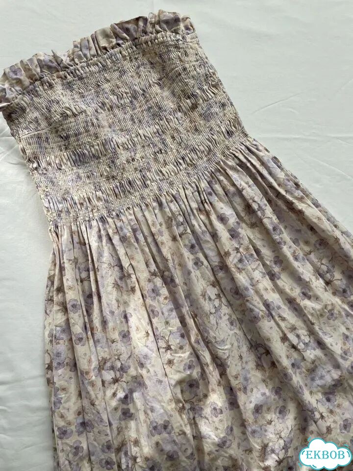 Хлопковое платье сарафан H&M XS миди фото 8