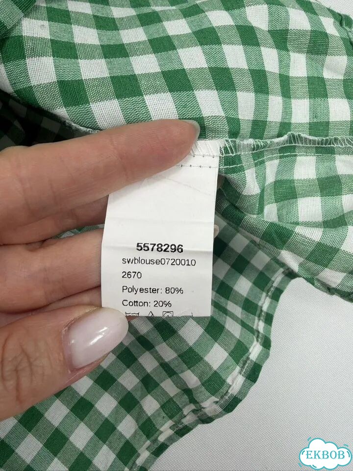Блузка топ зеленый хлопок Shein 40 (XS) нф-7736 фото 4