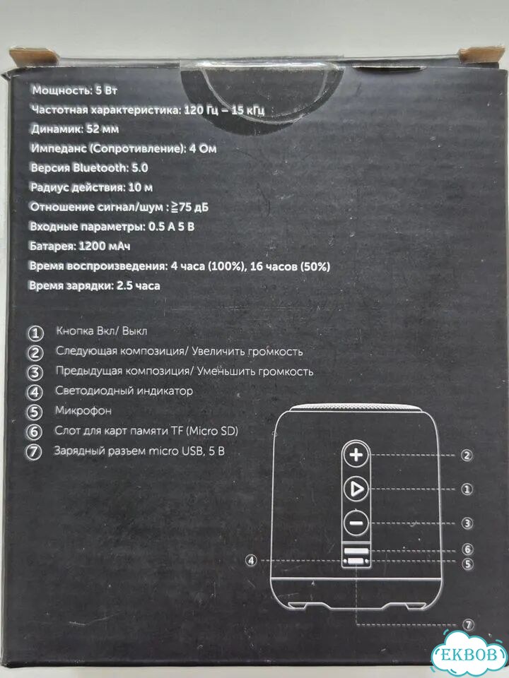 Блютуз колонка 5Вт фото 6