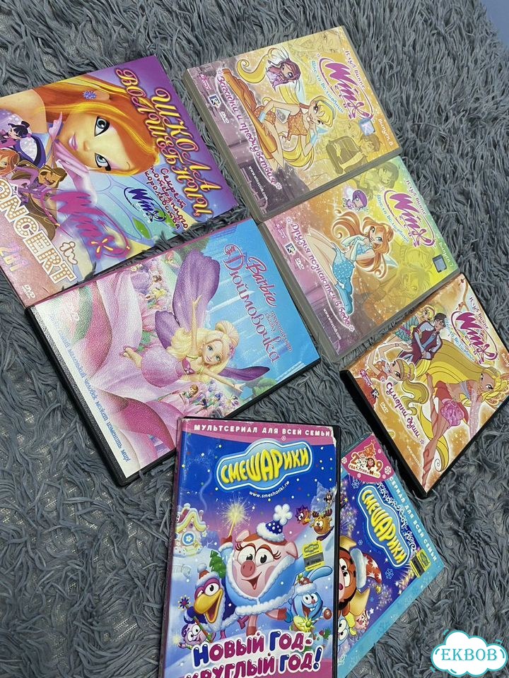 Набор DVD дисков винкс winx барби смешарики фото 1