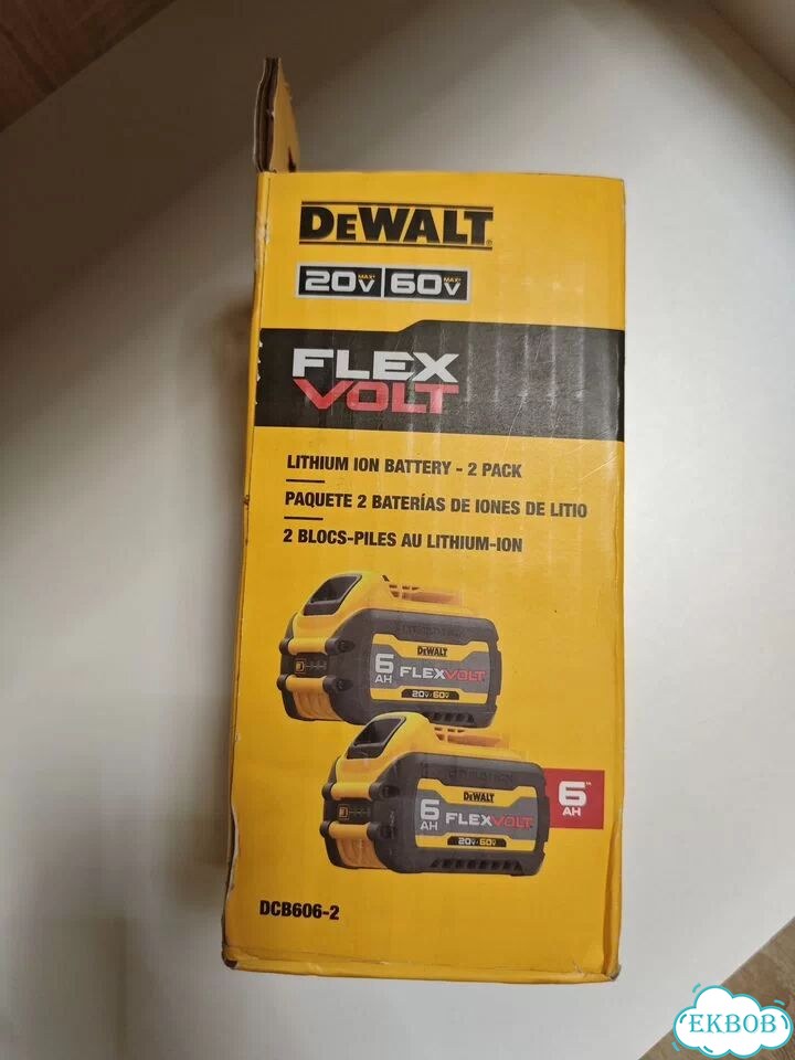 Аккумулятор DeWalt FlexVolt 6ah DCB606-2 20/60V фото 3