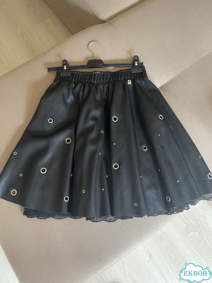 Twin set юбка кожаная с кружевом фото 1