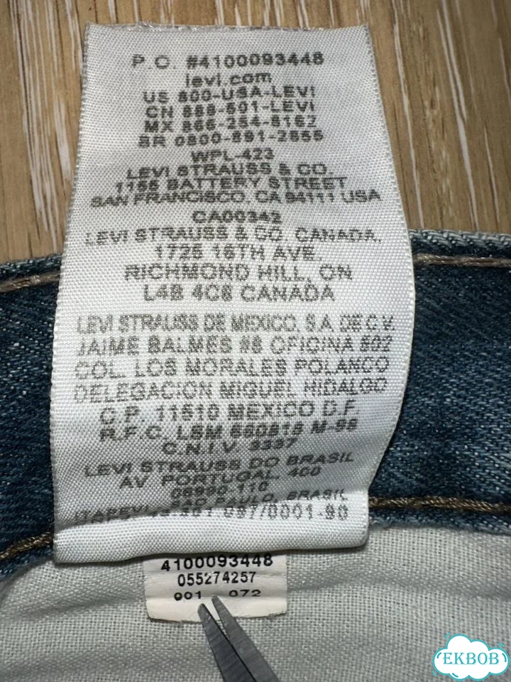 Levi's 527 Slim Bootcut vintage 2010г(w34/L30)ориг фото 10
