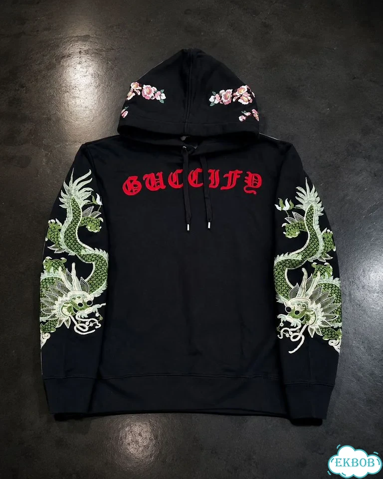 Худи SIX seven guccify вышивка оригинал, на руках фото 2
