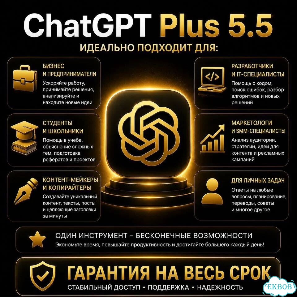Chatgpt Plus 5.5 + Dalle 3. Chat gpt с гарантией фото 3