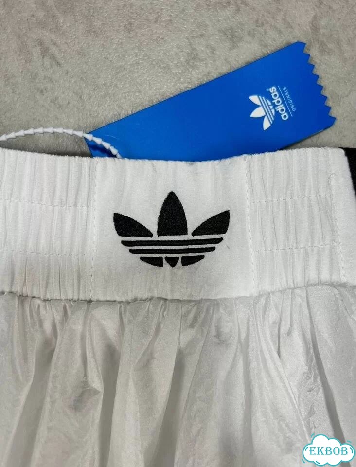 Мини юбка Adidas Originals белая фото 6