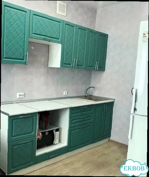 Кухонный гарнитур модульный с матовыми фасадами мдф фото 9