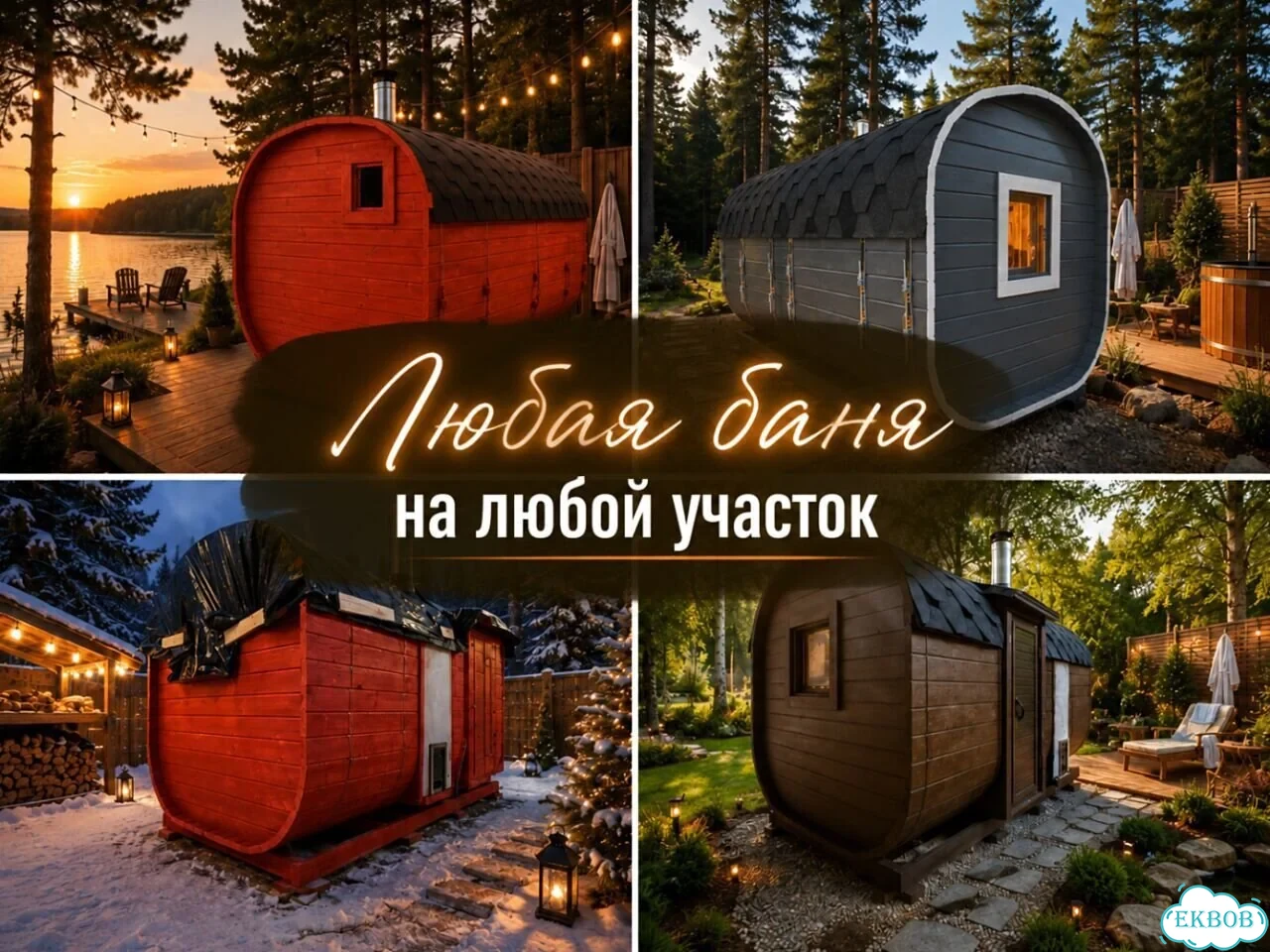 Баня бочка под ключ фото 1