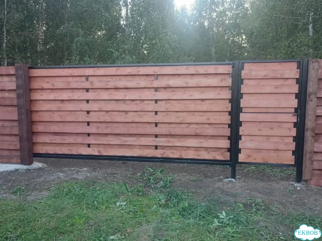 Забор под ключ Ворота распашные Калитка фото 7