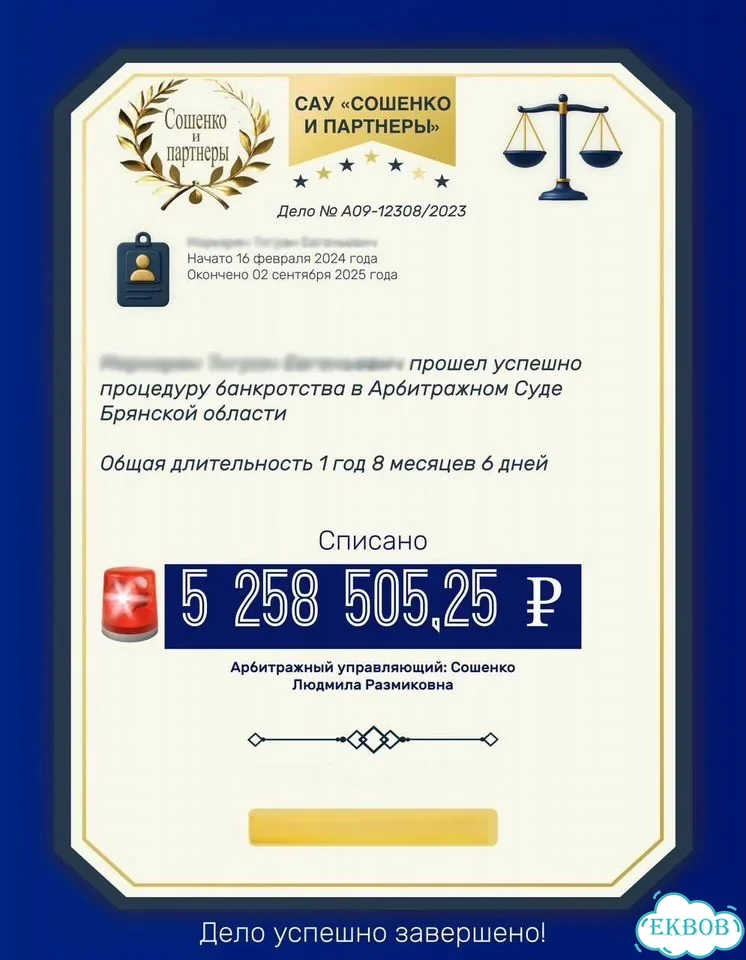 Банкротство. Законное списание долгов фото 2