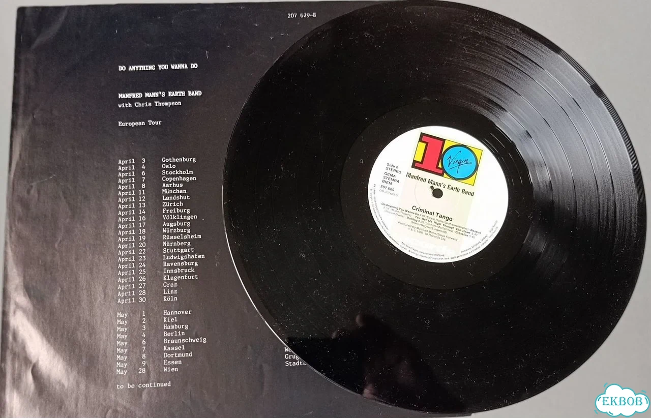 Manfred mann'S earth band criminal tango 1986 GER фото 3