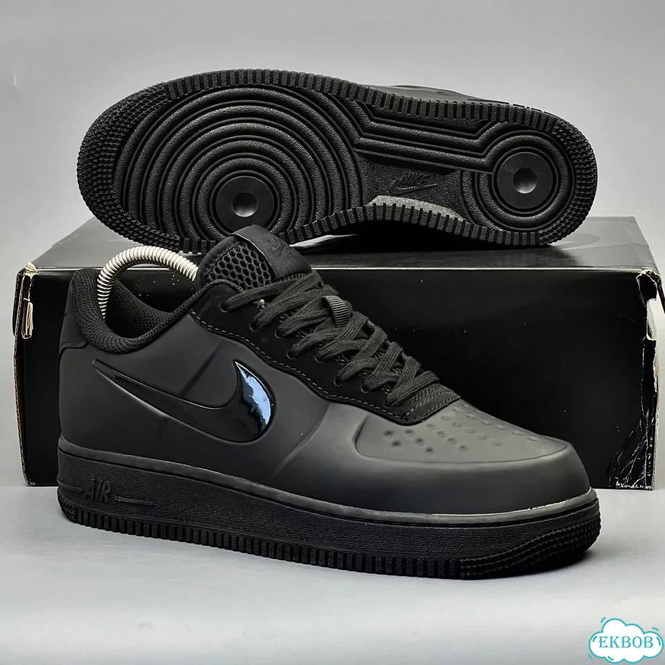 Nike air force 1 foamposite Black фото 1