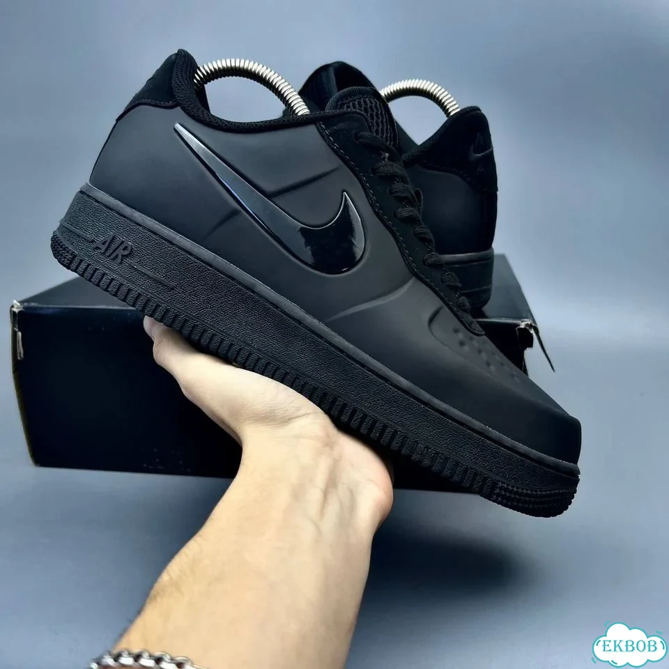 Nike air force 1 foamposite Black фото 2