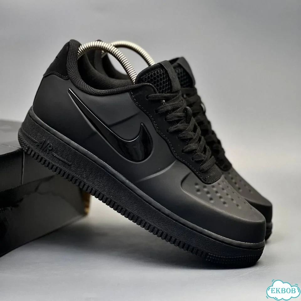 Nike air force 1 foamposite Black фото 3