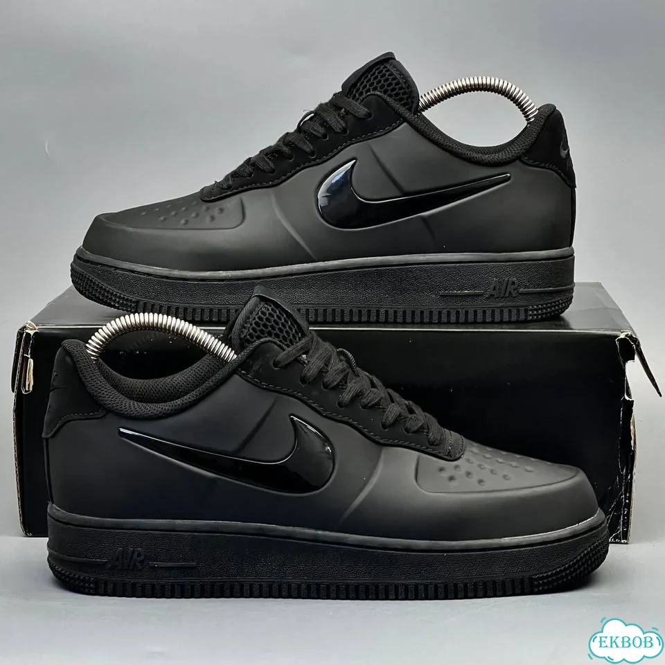 Nike air force 1 foamposite Black фото 6