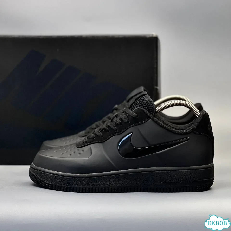 Nike air force 1 foamposite Black фото 7