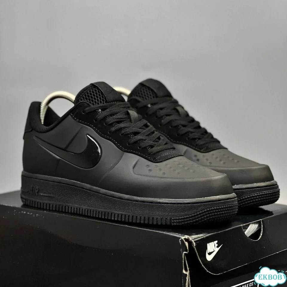 Nike air force 1 foamposite Black фото 8