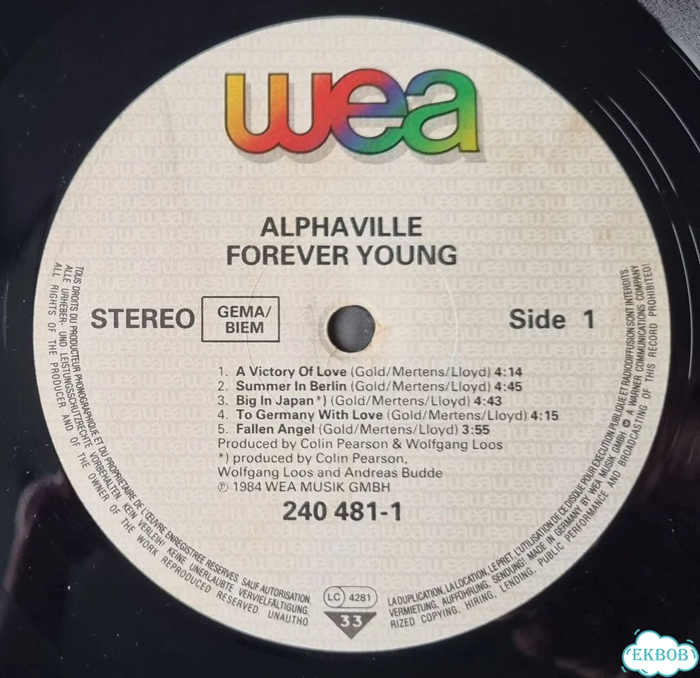 Alphaville - forever young / 1984 germany hol фото 4