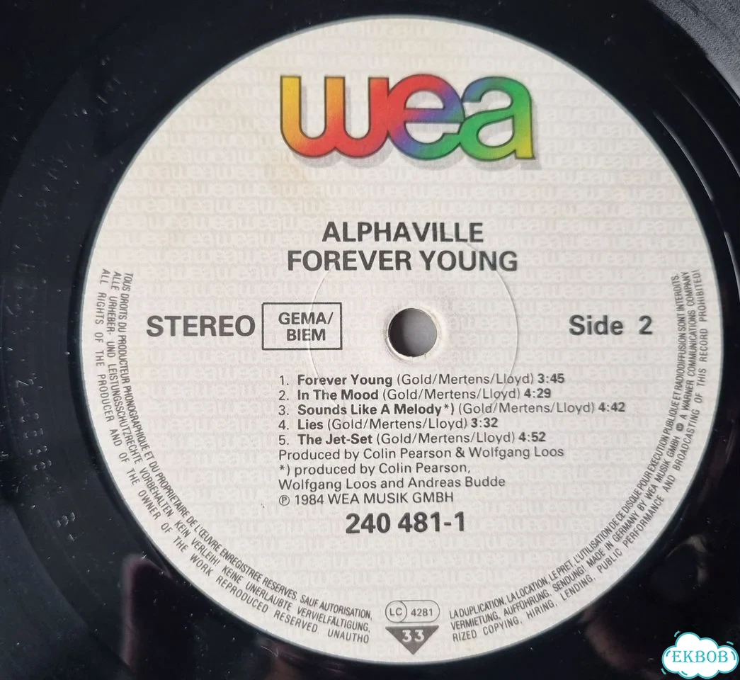 Alphaville - forever young / 1984 germany hol фото 5