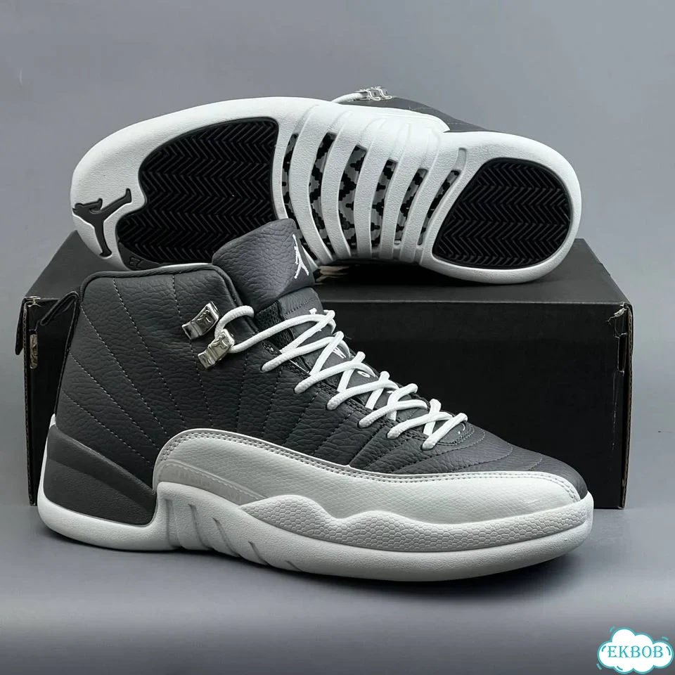 Nike Jordan 12 Grey White фото 2