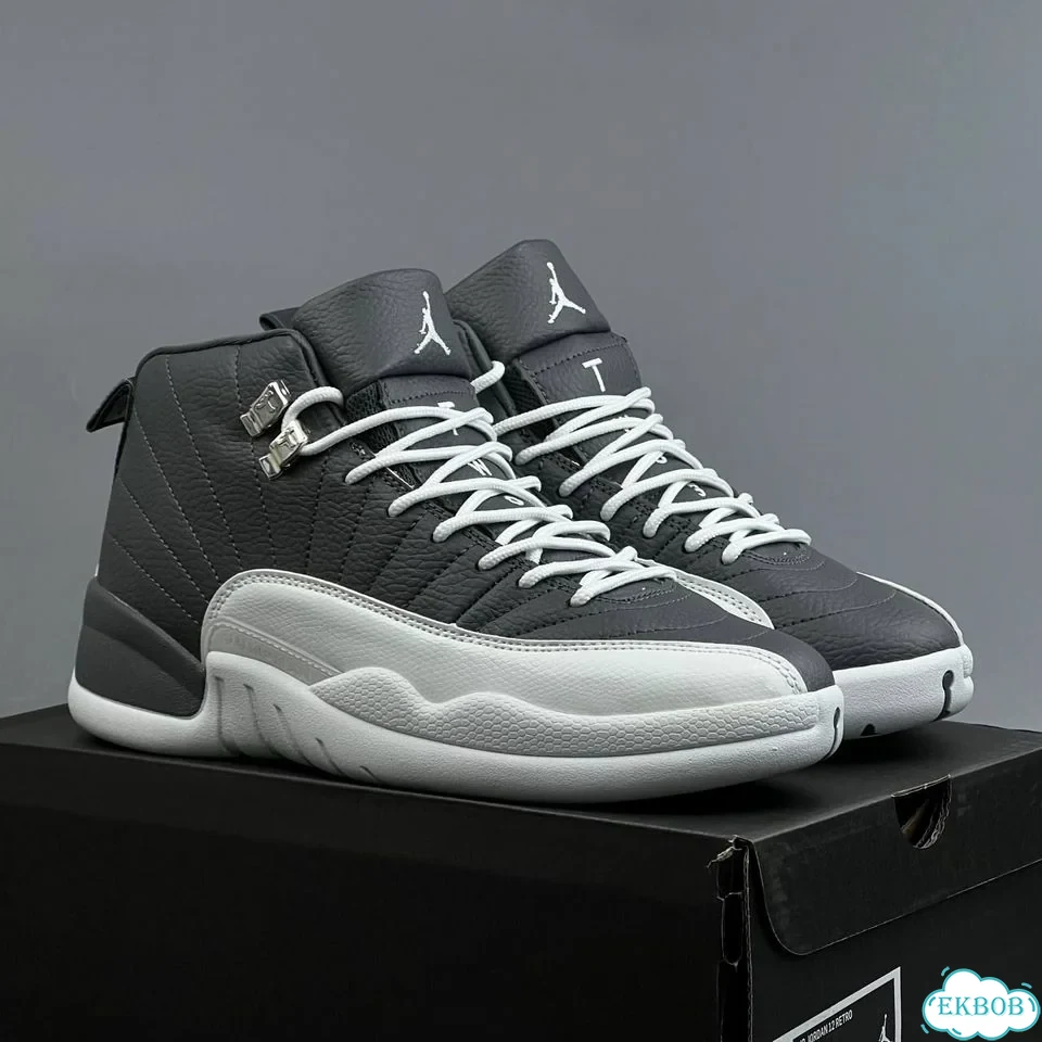 Nike Jordan 12 Grey White фото 4