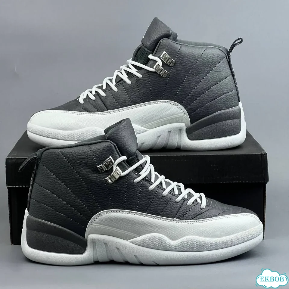 Nike Jordan 12 Grey White фото 6