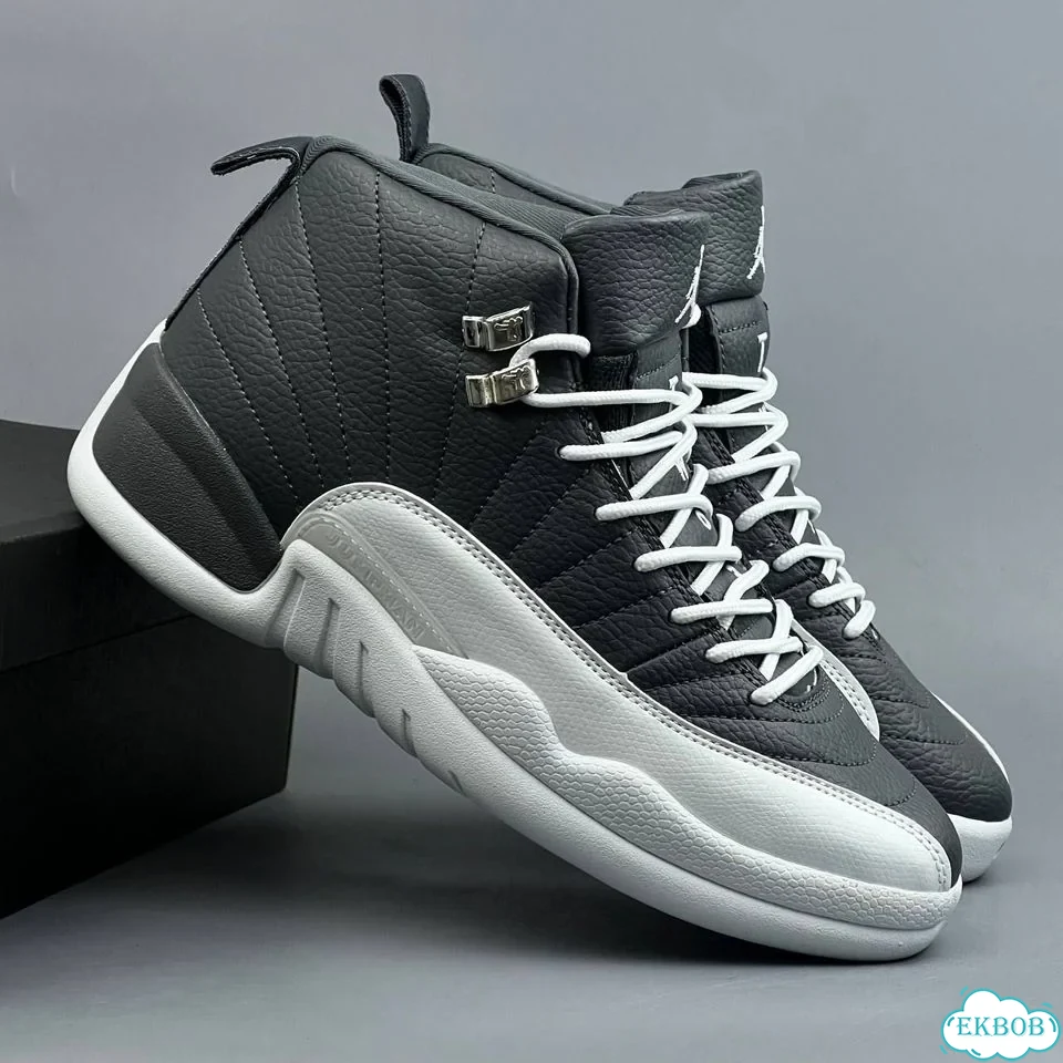 Nike Jordan 12 Grey White фото 8