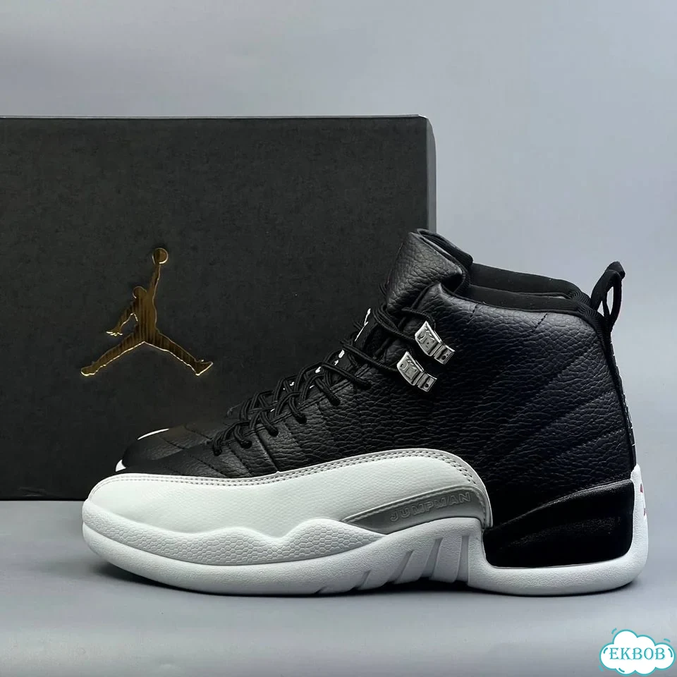 Nike Jordan 12 Black White фото 8