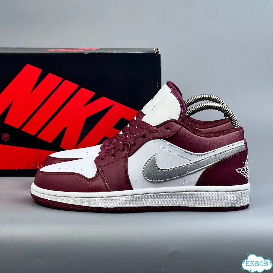 Nike Jordan 1 Low Red White фото 2