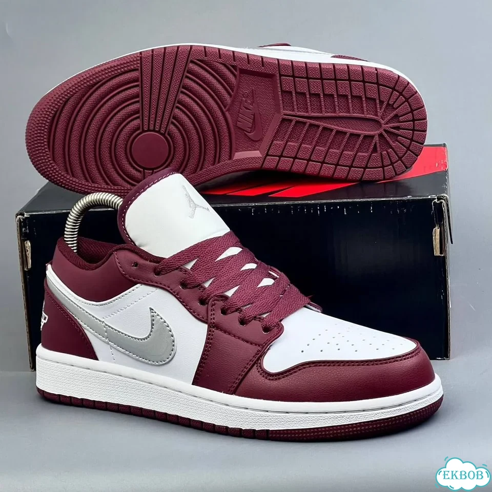 Nike Jordan 1 Low Red White фото 4