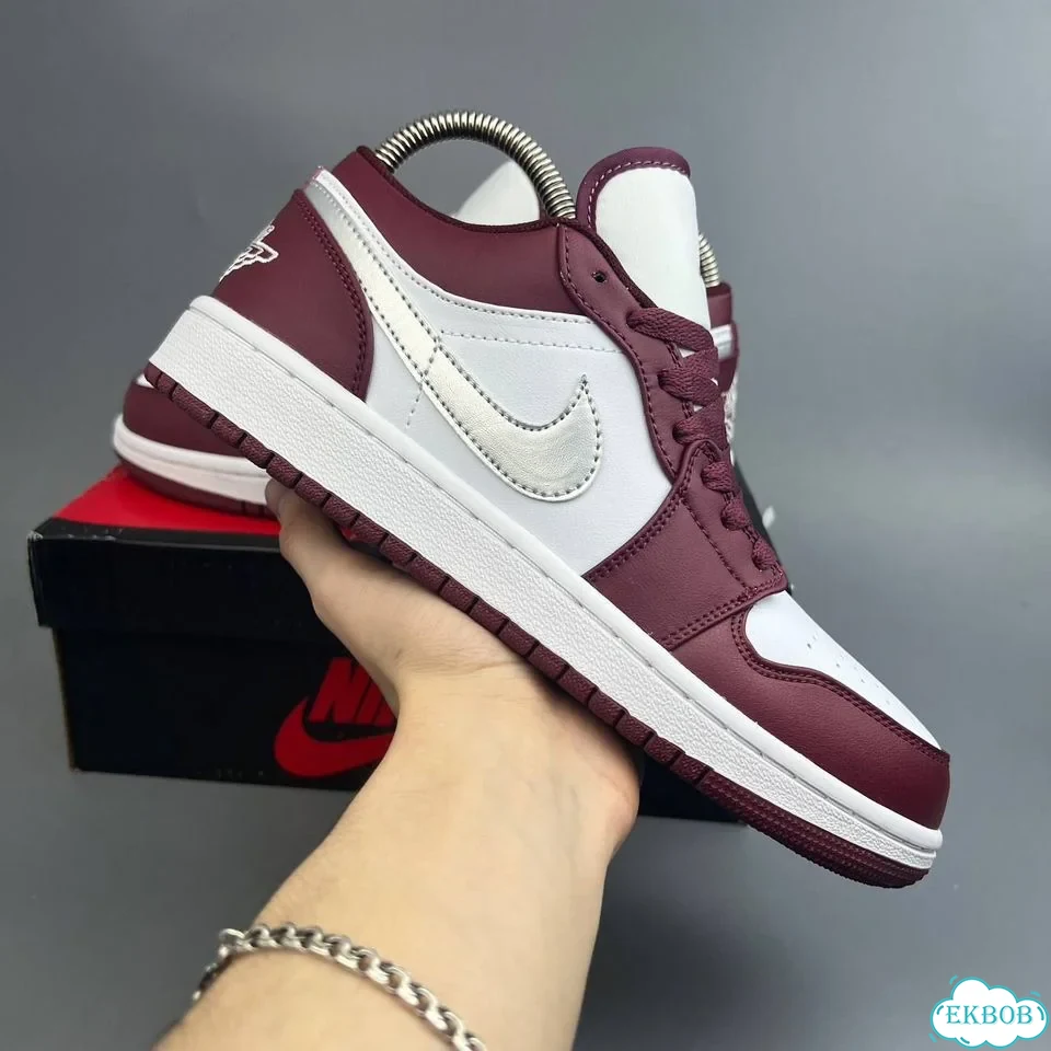 Nike Jordan 1 Low Red White фото 5
