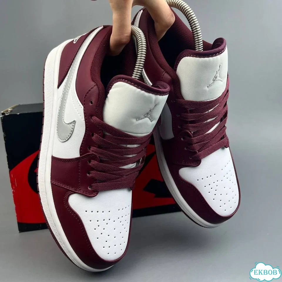 Nike Jordan 1 Low Red White фото 6