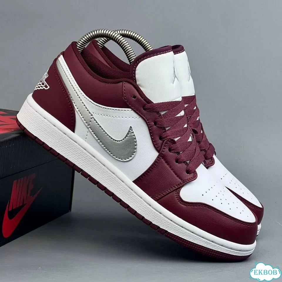 Nike Jordan 1 Low Red White фото 7